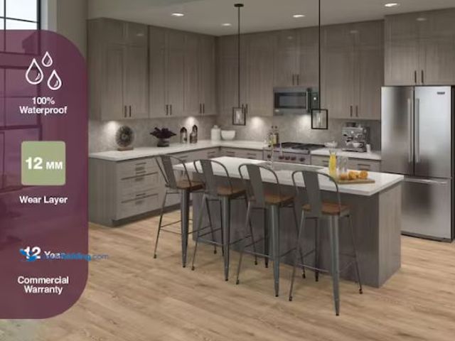 Lot 49-1624404 - Approx (190) sq ft of Home Decorators Collection Virgil Island Oak 12 mm T x 8 in. W Waterproof Lami...