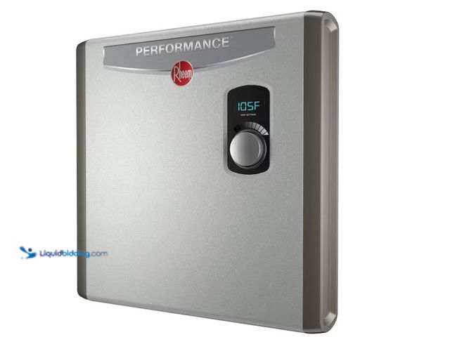 Lot 49-1596056 - Rheem Performance 24 kW 4.68 GPM 240V Self-Modulating Electric Tankless Water Heater, MSRP $549.00, ...