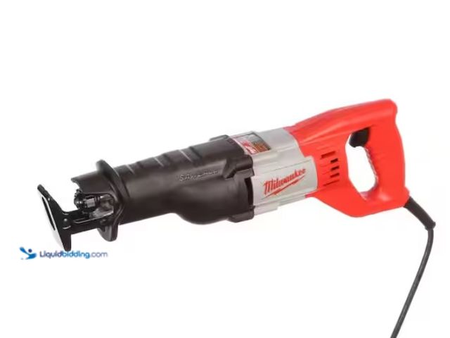Lot 49-1570051 - Milwaukee 12 Amp SAWZALL Reciprocating Saw with Case, Model # 6519-31, Used, Works.   Ref#HDPA0115
