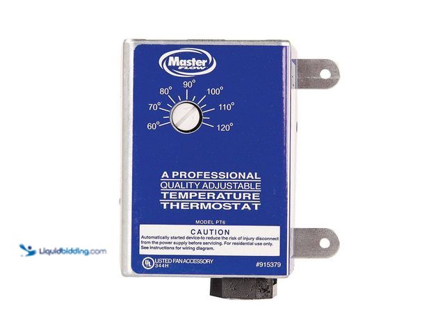 Lot 49-5413920 - Master Flow
Universal Manually Adjustable Thermostat for Power Vent UNUSED