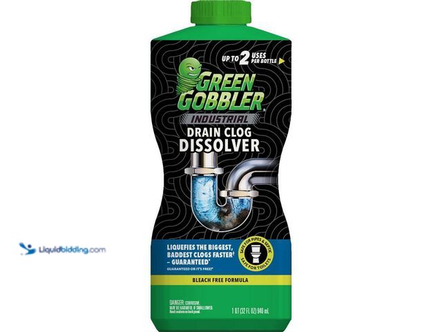 Lot 49-5449572 - Green Gobbler
32 oz. Industrial Gel Hair and Grease Clog Dissolver (6pack) New