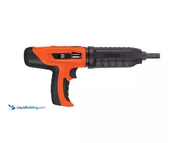 Lot 49-5561025 - Ramset
Cobra Plus 0.27 Caliber Semi-Automatic Powder Actuated Tool (PAT) with Silencer, Used, missi...