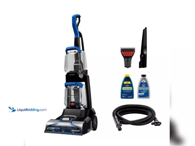 Lot 49-5552737 - BISSELL TurboClean Pet XL Carpet Cleaner 3738 10" Cleaning Path Black: Electric Carpet Shampooer Mac...