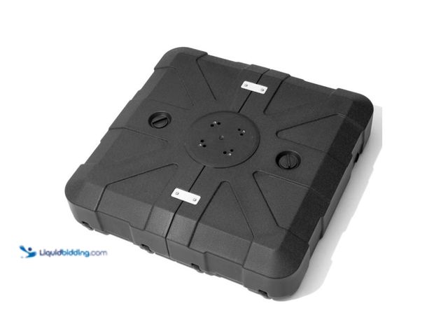 Lot 49-1627002 - Crestlive Products Heavy Duty Sand Water Fillable Patio Offset Cantilever Umbrella Base with Wheels ...