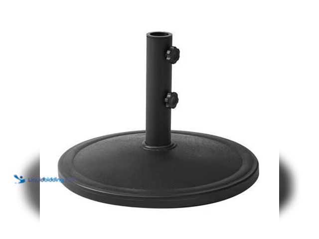 Lot 49-1622911 - Mainstays 26lb Steel Umbrella Base, Black, Model # MS5708811816020, Unused  Ref#WM0713