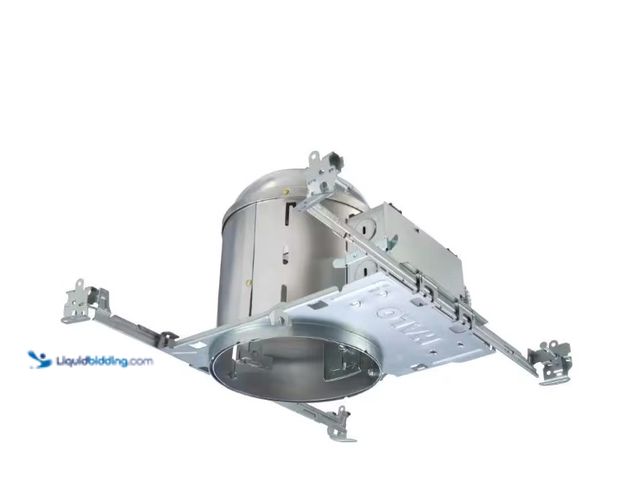 Lot 49-1515863 - HALO H7 6 in. IC Rated New Construction Aluminum Recessed Housing for Ceiling (6-Pack), Model # H7IC...