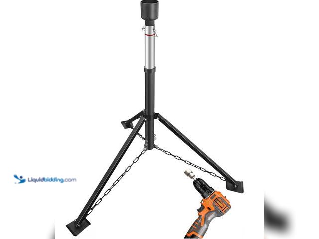 Lot 49-3471550 - King Pin Tripod Stabilizer Jack for 5th Wheel Trailer Rv, (Allow Drill Adjust), 5000lb Load Capacity...