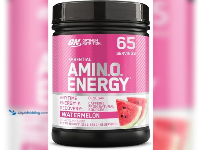 Lot 49-5396742 - 65 Servings Optimum Nutrition Amino Energy - Pre Workout with Green Tea, BCAA, Amino Acids, Keto Fri...
