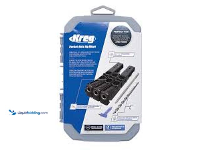 Lot 49-5459449 - Kreg Pocket-Hole Jig Micro KPHJ230 Glass Filled Nylon. Model #647096811723.