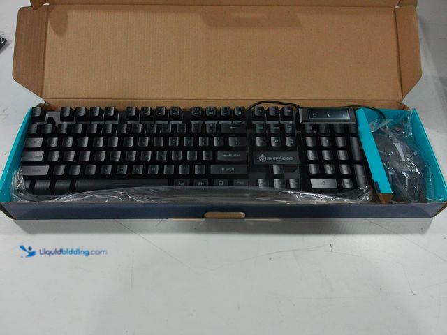 Lot 49-2020666 - Shipadoo Colorful Mechanical Keyboard, Unused, has attachments, unable to test.  Ref#WAL0909