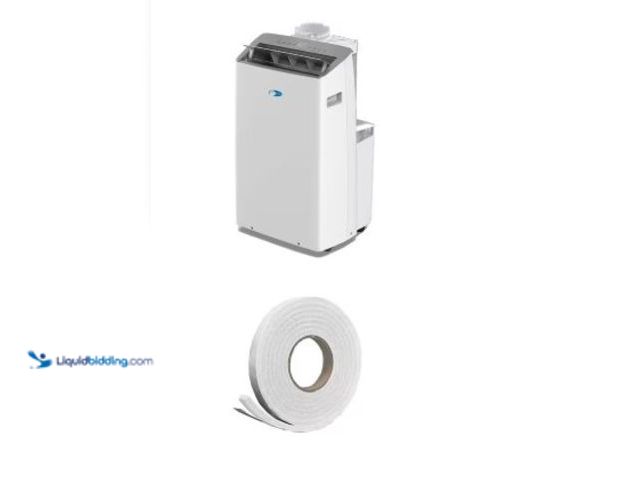 Lot 49-1516942 - NEX 12,000 BTU Portable Air Conditioner with Wi-Fi and 3/4 in. x 7/16 in. x 10 ft. Weatherstrip Tape...