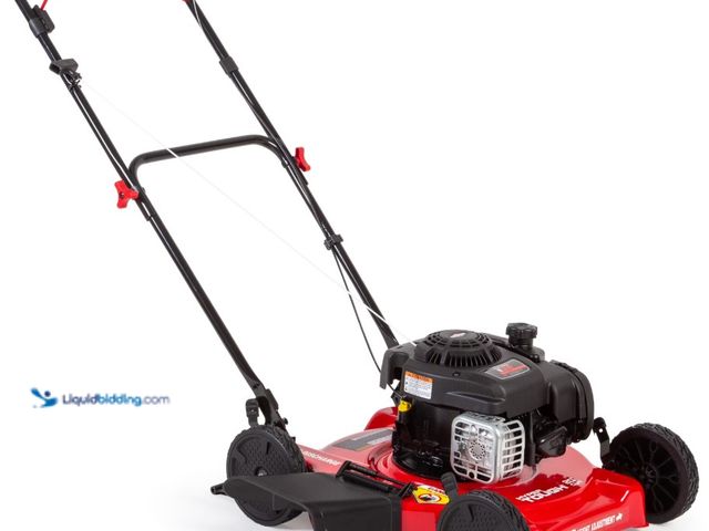 Lot 49-1623970 - Hyper Tough 20" 125cc Gas Powered Walk-Behind Push Lawn Mower with Briggs & Stratton Engine, Red, Mo...