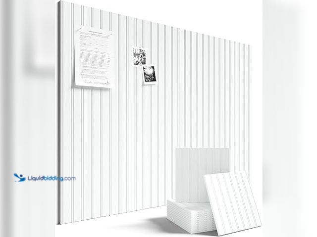 Lot 49-3600254 - Fluxynara Cork Board Alternative: Large 48" x 36" Felt Bulletin Board Wall Panels with 70 Safe Remov...