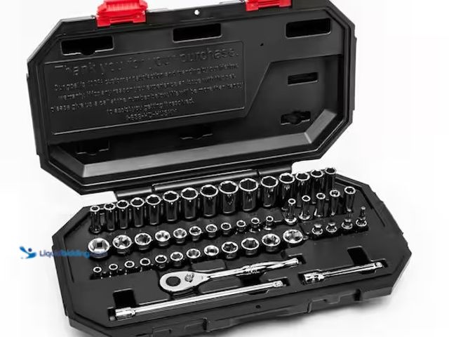 Lot 49-3639296 - Husky 1/4 in. Drive Mechanics Tool Set (50-Piece), Model: H50MTS4D, Slightly Used, Missing #10 PC  R...