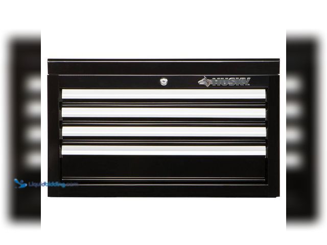 Lot 49-5413686 - Husky
26 in. W x 12 in. D Standard Duty 4-Drawer Top Tool Chest in Gloss Black
