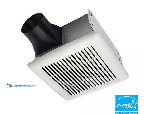 Lot 49-1572058 - Broan-NuTone Flex Series 80-110 Selectable CFM, Room Side Installation, Bathroom Ceiling Exhaust Fan...