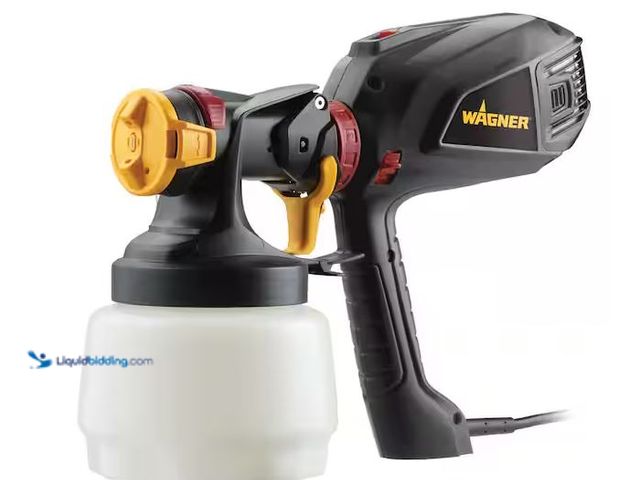 Lot 49-5573078 - Wagner
Flexio 2500 Electric Handheld HVLP Paint Sprayer, Used, Pain Stains