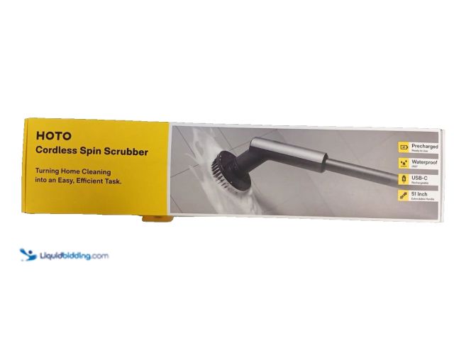 Lot 49-5408241 - HOTO Electric Spin Scrubber, IPX7 Full Body Waterproof Bathroom Shower Cleaning. Item is Used