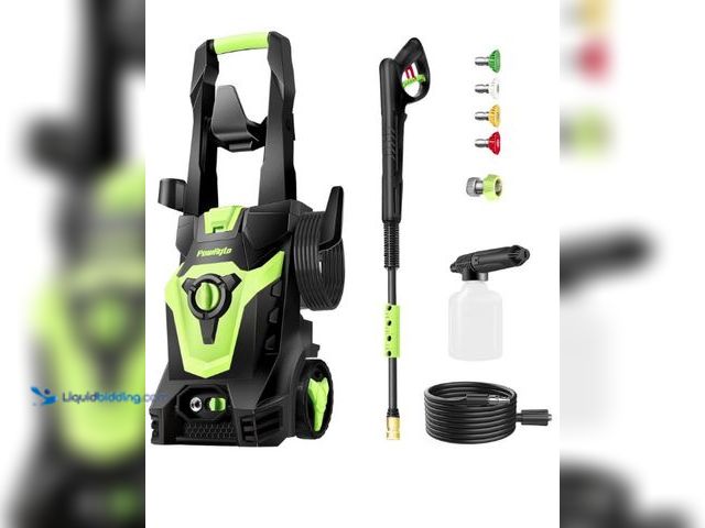Lot 49-5436389 - Pressure Washer, Foam Cannon, 4 Different Pressure Tips, Power Washer for Cars/Fences/Driveways/Home...