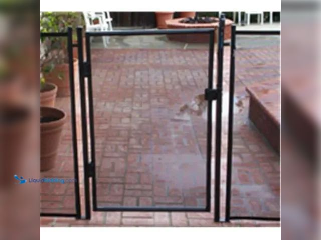 Lot 49-5407677 - 60 in. Self-Closing Gate Kit Combo E - Black Peg. Unused