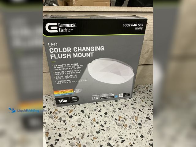 Lot 49-5485096 - Commercial Electric 16 in. Diamond Shape Entryway Light LED Flush Mount Ceiling. Model #54451691. Ne...