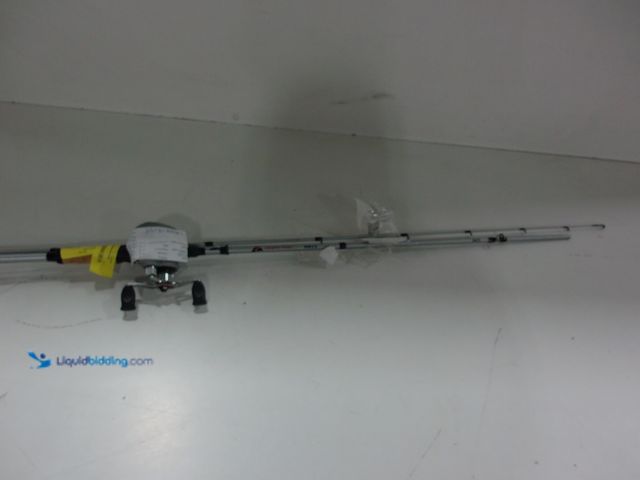 Lot 49-2021807 - Fishing rod, silver. Model #b26jy. Unused. Scuffs and scratches.