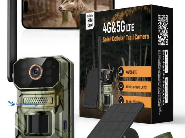 Lot 49-1975724 - New Hunting Trail Camera, 4G Cellular Trail Security Camera, 1440P 2K QHD Video - 28MP Photos, 110° ...