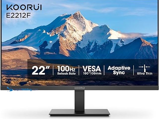 Lot 49-5448285 - KOORUI 22 Inch Computer Monitor Full HD 1080P 100Hz PC Gaming Screen VA Panel Ultra-Slim Display 300...