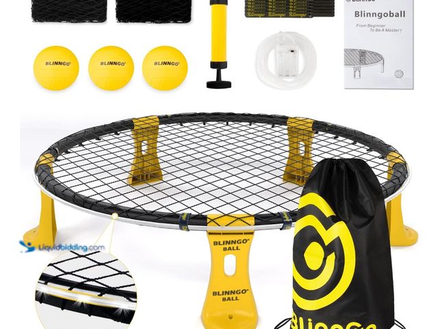 Lot 49-1519083 - Roundnet Game Set with 3 Balls and Strip Light (ONLY for Pro Kit) - Roundnet Game for Outdoor Indoor...