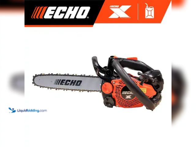 Lot 49-1548528 - ECHO 12 in. 25.0 cc Gas 2-Stroke X Series Top Handle Chainsaw. Model # CS-2511T-12. MSRP: $549. Unus...
