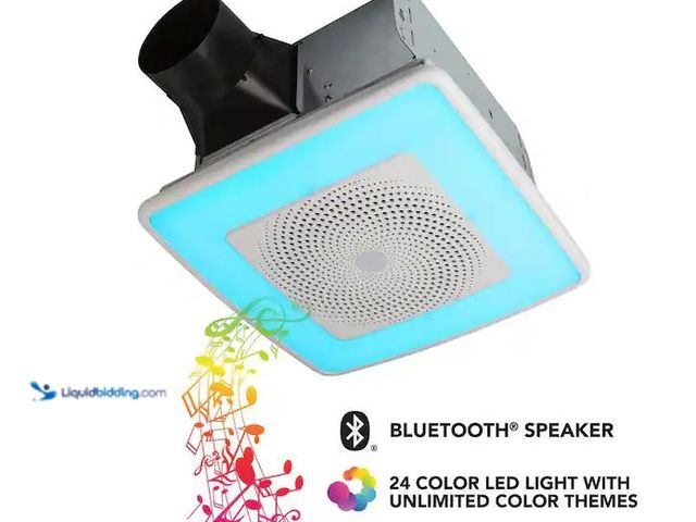 Lot 49-1576620 - Broan-NuTone Sensonic Series 110 CFM Ceiling Bathroom Exhaust Fan with Speaker and Bluetooth Wireles...