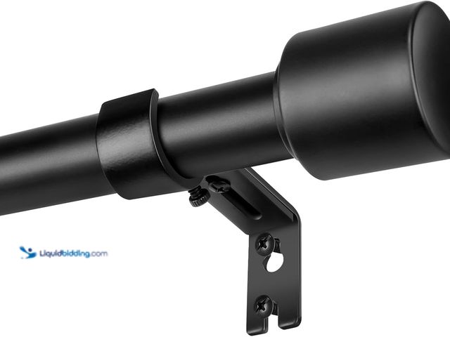 Lot 49-5453722 - 1” Diameter Curtain Rods Itself is 30 to144 inch 1 Pack Fit 30-142 inch, 66 to 120 inch Window with ...