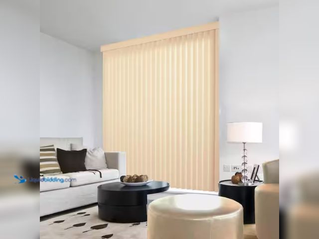 Lot 49-1574693 - Lot of (27) pcs. Home Decorators Collection Crown Ivory Cordless Smooth Vertical Louvers - 3.5 in. W...