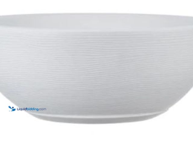 Lot 49-5555285 - AMSTERDA GRAPHITE WHITE 44X19CM POT - WHITE, Unused in a PK of 2