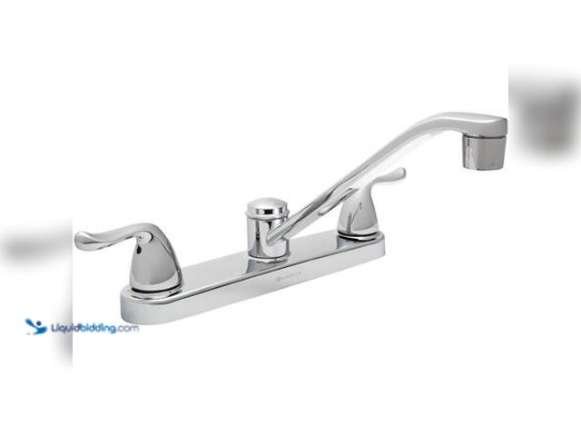 Lot 49-5541621 - lacier Bay Constructor Double Handle Standard Kitchen Faucet in Chrome. Model # HD67099-0B01. Unused...