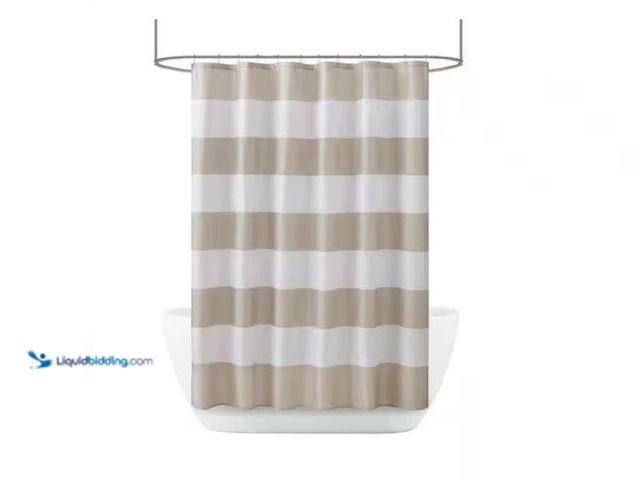 Lot 49-1534966 - (2) Urban Habitat 13-Pieces Printed 70 in. W x 72 in. L Polyester Shower Curtain Plus Hooks Set in W...
