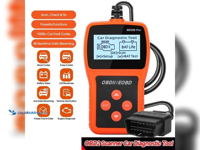 Lot 49-1803935 - MS309 Pro Automotive OBD2 Scanner OBD Code Reader Car Diagnostic Tool - NEW - Just plug in this OBD2...