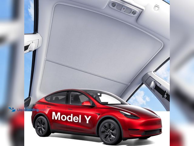 Lot 49-5437554 - Wigoo 2025 Upgrade Tesla Model Y Sunshade Roof [Never Sag, Nano Ice-Crystal Coatings] 3-Gen Heat Ins...