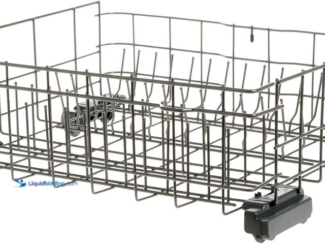 Lot 49-5554318 - Lower Dishrack Assembly Compatible with GE Dishwasher Model # B0DQLMF783 Unused
