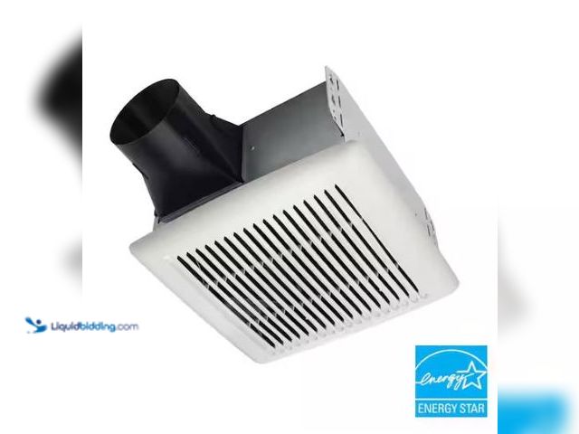 Lot 49-1577040 - Broan-NuTone Flex Series 80-110 Selectable CFM, Room Side Installation, Bathroom Ceiling Exhaust Fan...