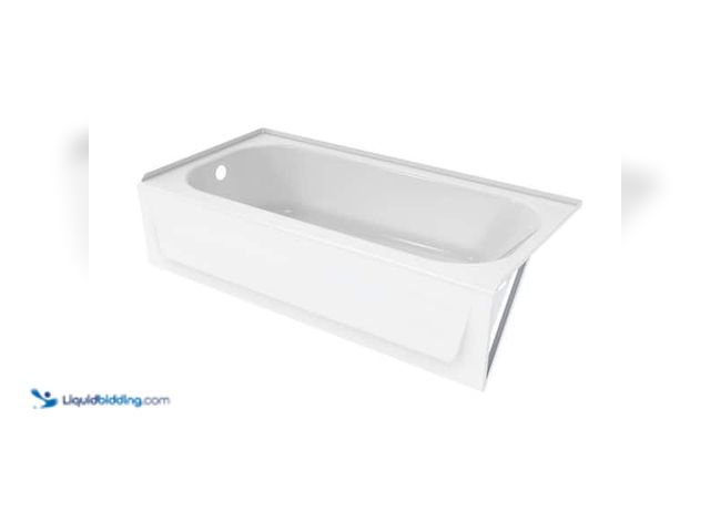 Lot 49-3708675 - Other Bootz Industries Aloha 60 in. x 30 in Soaking Bathtub with Left Drain in White, Bathtub