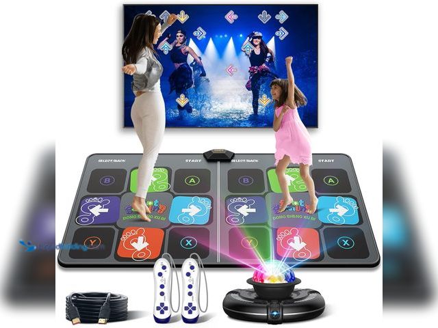 Lot 49-5447571 - FWFX Dance Mat for TV Games - Wireless Musical Electronic Dance Pad for Kids & Adults, 2-Player Indo...