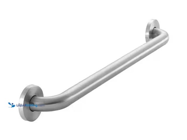 Lot 49-1568452 - Lot of (2) Glacier Bay 24 in. L x 3.1 in. ADA Compliant Grab Bar in Brushed Stainless Steel Model # ...