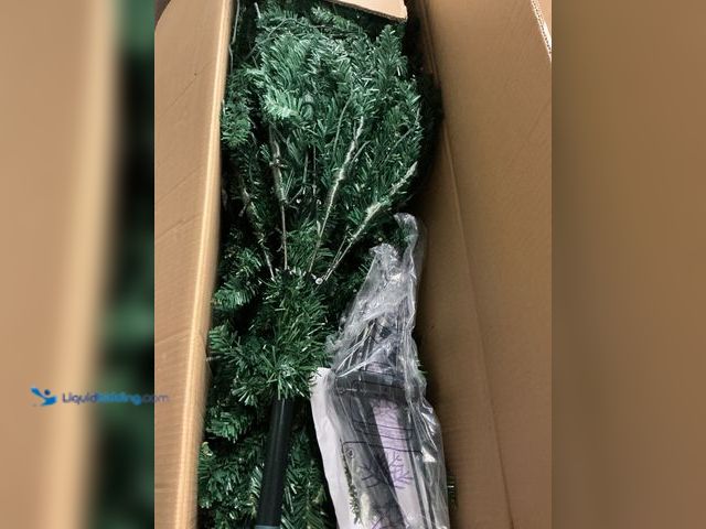 Lot 49-3529098 - 7ft Artificial Christmas Tree (tested works) Unused