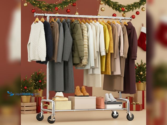LiquidBidding - Lot 49-1555637 - Garment Rack with Bottom Storage ...