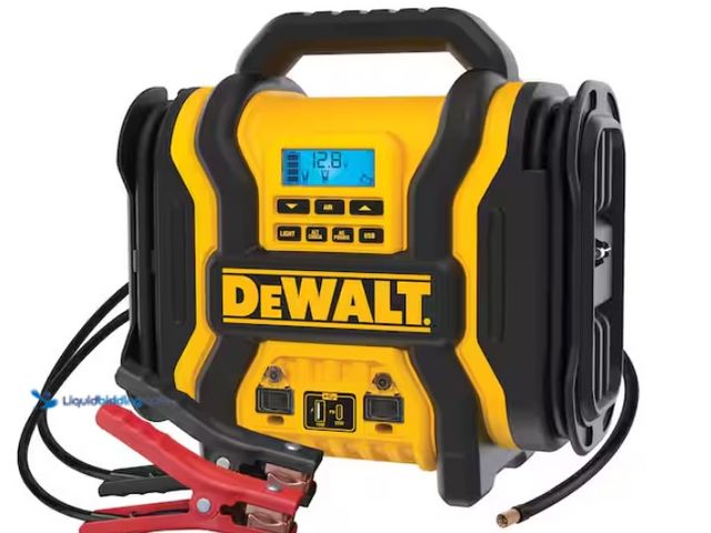 Lot 49-3433303 - DEWALT Portable Power 2000 Peak Amp Jump Starter w/Digital Compressor, Model # DXAEPS14, Used, Missi...