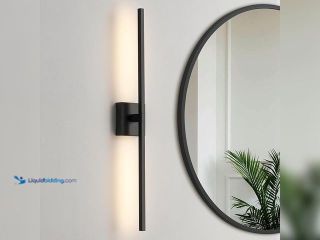 Lot 49-1548796 - Black Bathroom Vanity Light Fixture 30 inch Dimmable Led Bar Vanity Lights for Bathroom Lighting Fix...