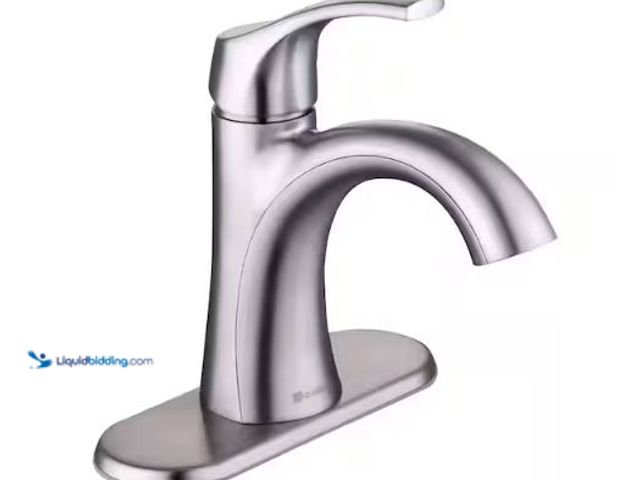 Lot 49-1630726 - American Standard Arnette Single Handle Single Hole Bathroom Faucet in Brushed Nickel Model # HD6795...