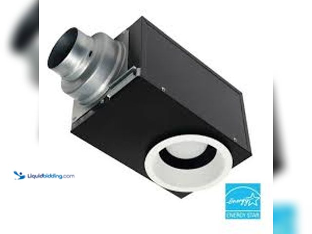 Lot 49-5485433 - Panasonic Whisper Recessed Architectural Grade 80CFM Ceiling Flush Mount Dimmable Ventilation Exhaus...