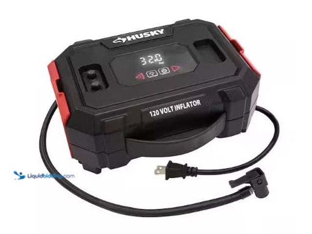 Lot 49-3432440 - Husky 120-Volt Inflator, Model # H120N, Slightly used, Powers On.  Ref#AHDSB0205